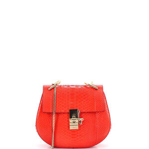 Chloe Small Drew Crossbody Bag Python